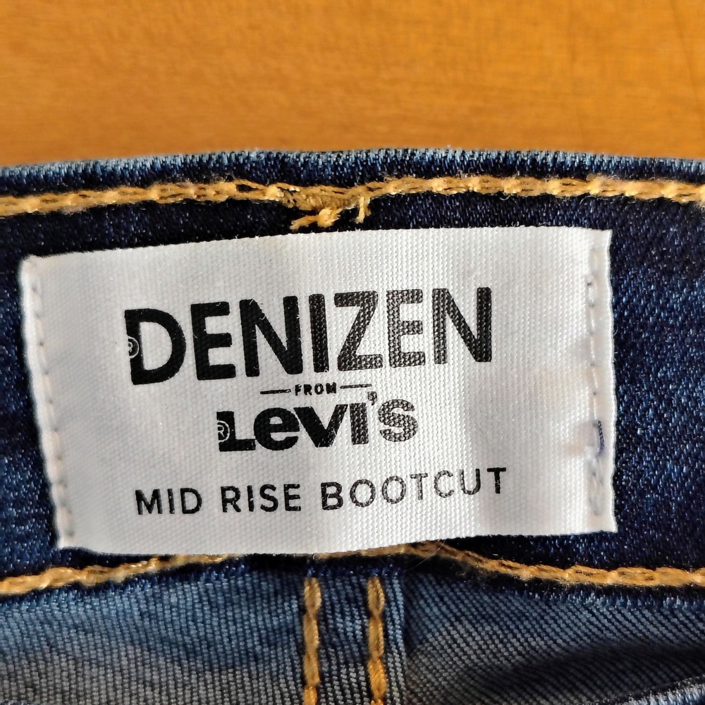 Denizen from Levis Womens Mid Rise Bootcut Jeans Dark Wash Blue W29 L30.5 - Picture 6 of 9